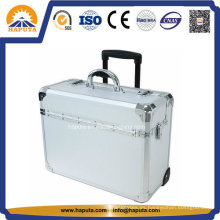 10" Rolling moda Trolley piloto caja de aluminio